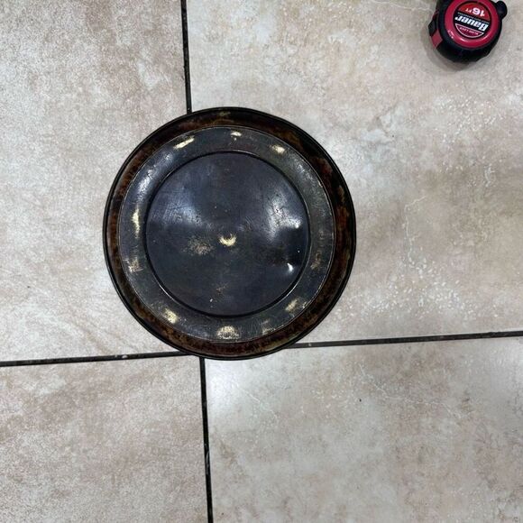 Antique Finished Metal Decorative Planter Multi-Function Brown 8.5" Bell Shaped - Picture 7 of 11